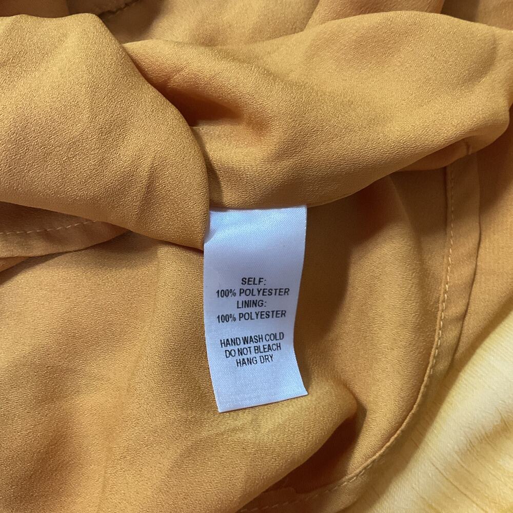 Lulus Got Me Moving Mustard Yellow Ruffle Off-the-Shoulder Top - XS - Picture 4 of 4